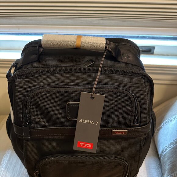 NEW TUMI Alpha Brief Backpack alpha 3 Black with tag - Picture 2 of 5